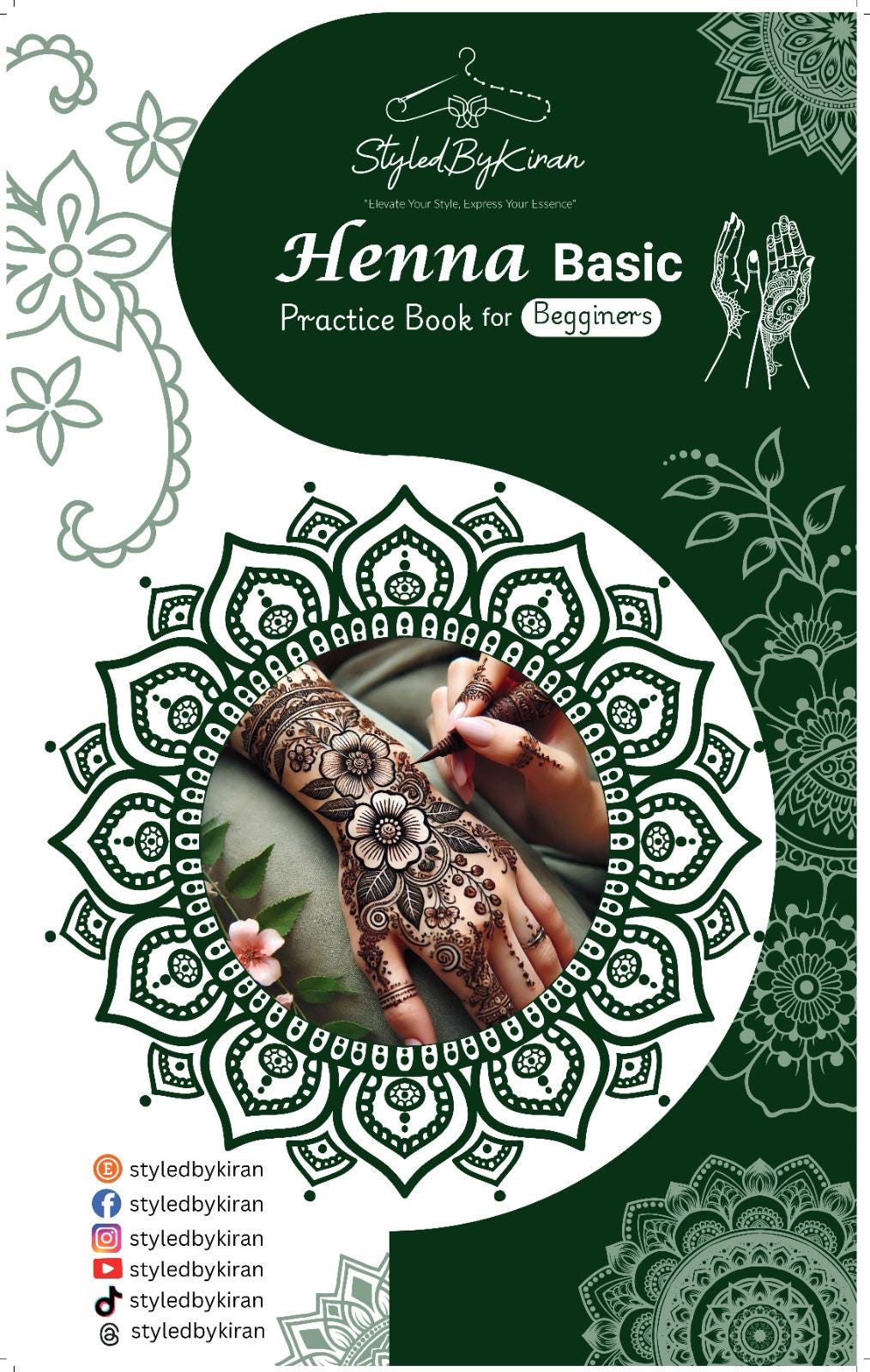 Henna Cones Paste for Newbie Henna Artist Practicing – Precut Rerolled Cone - Cellophane Sheets - Cello Rerolled Sheet -