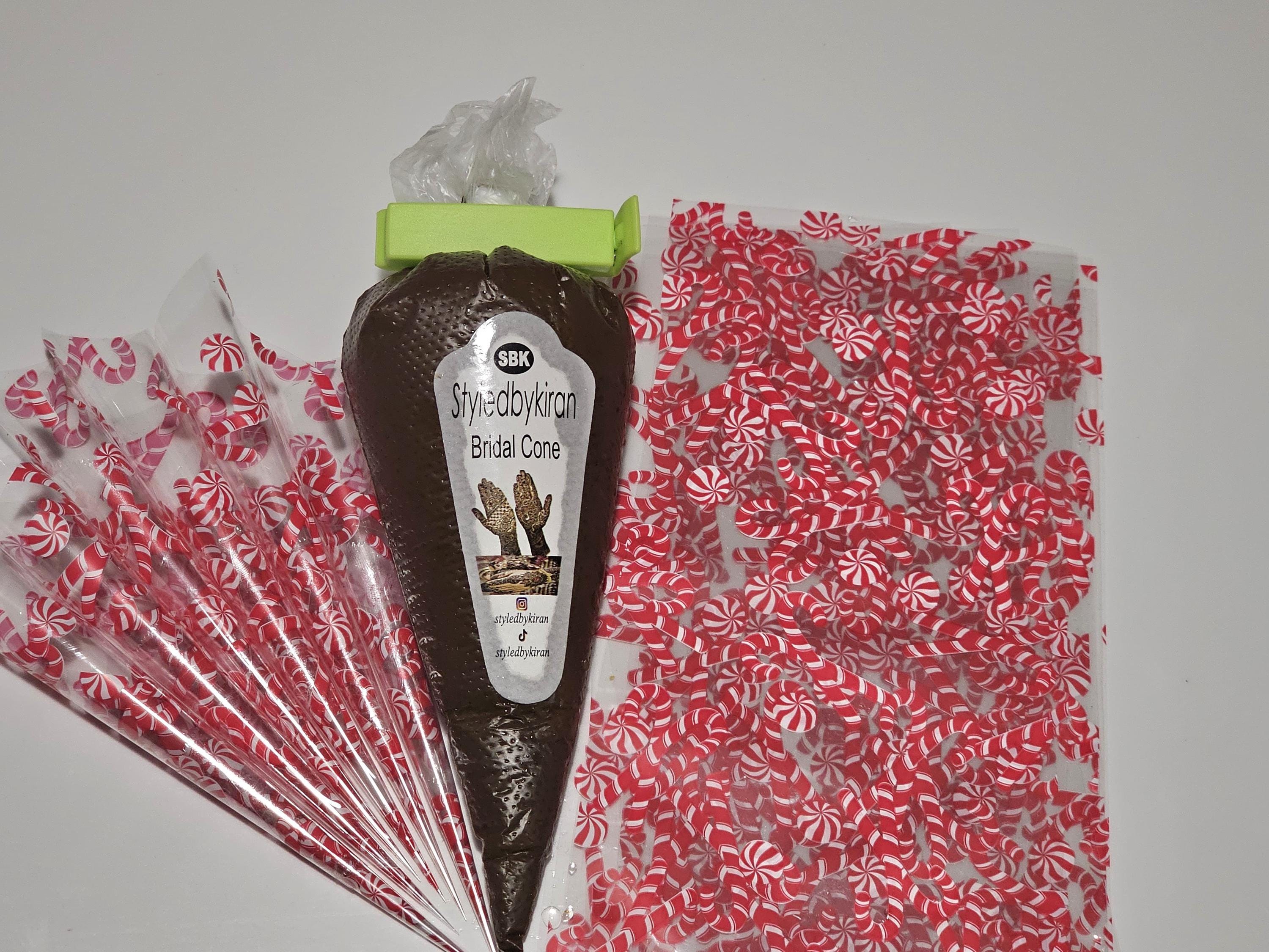 Henna Cones Paste for Newbie Henna Artist Practicing – Precut Rerolled Cone - Cellophane Sheets - Cello Rerolled Sheet -