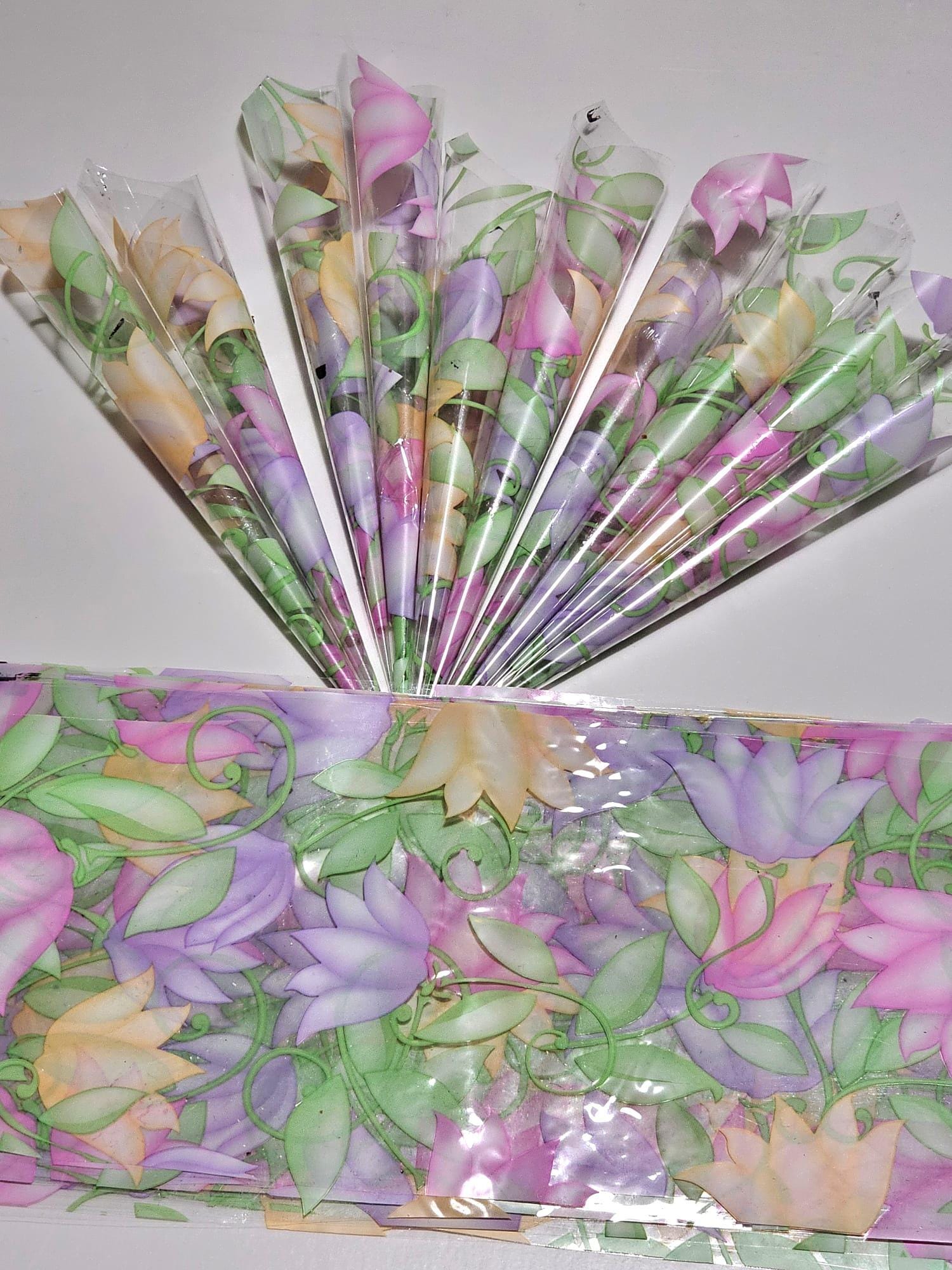 Henna Cones Paste for Newbie Henna Artist Practicing – Precut Rerolled Cone - Cellophane Sheets - Cello Rerolled Sheet -
