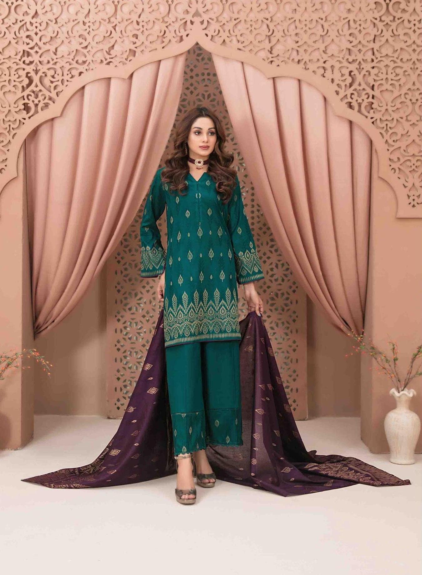 Eid Dress For Womens - Pakistani Broshia Banarsi Lawn Ramadan Partywear Festival Suits Jacquard Suit In Medium Size