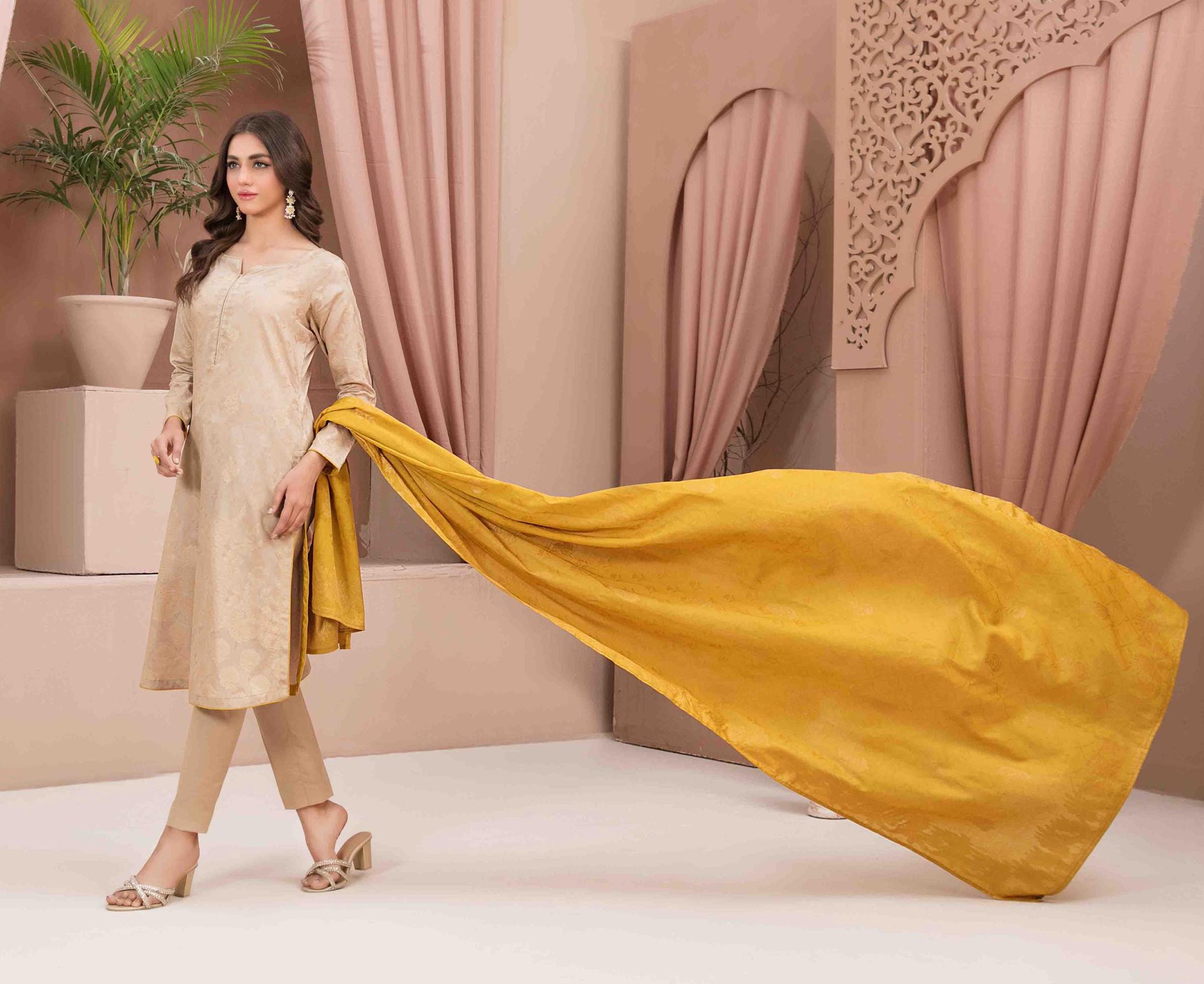 Eid Dress For Womens - Pakistani Broshia Banarsi Lawn Ramadan Partywear Festival Suits Jacquard Suit In Medium Size