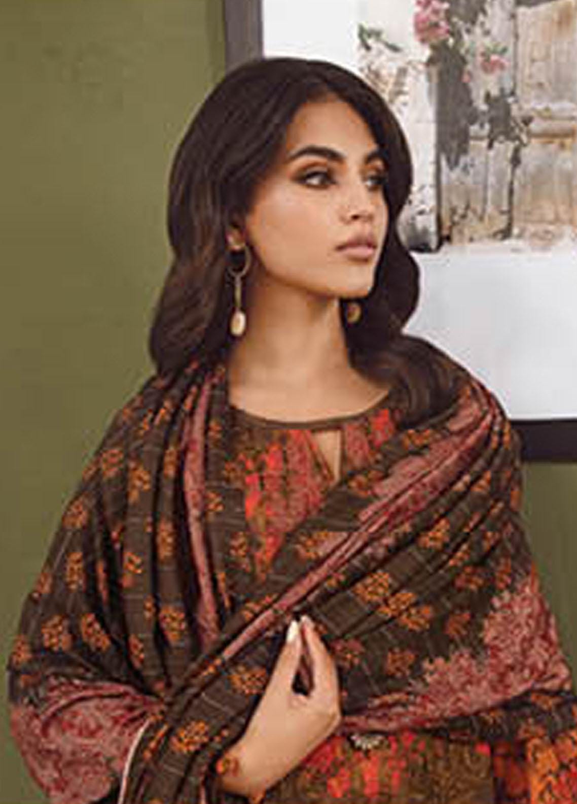 Eid Dress For Womens - Pakistani Embroidered Lawn Ramadan Partywear Festival Suits Winterwear Khaddar Suit in Large Size