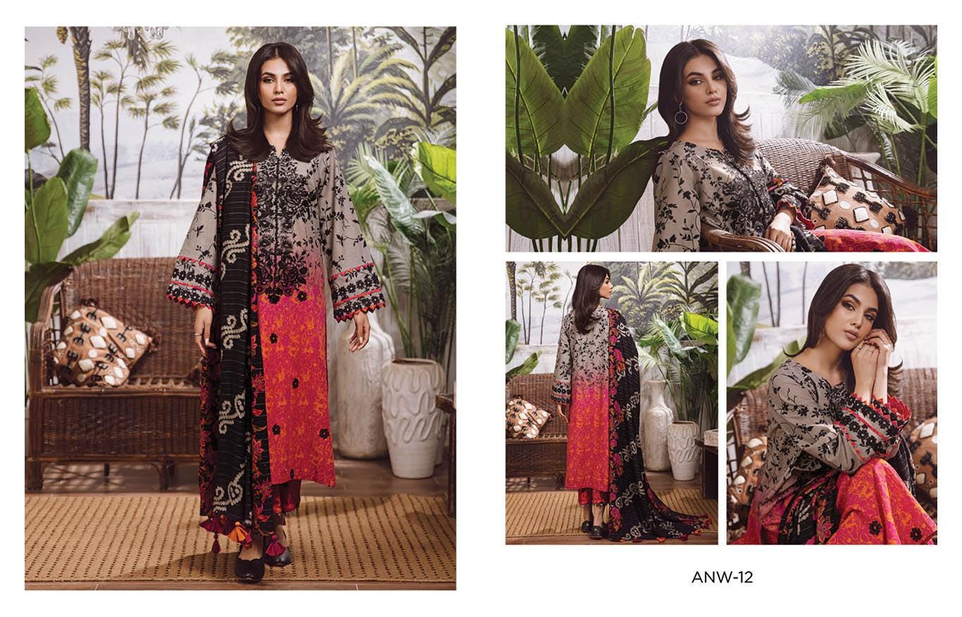 Eid Dress For Womens - Pakistani Embroidered Lawn Ramadan Partywear Festival Suits Winterwear Khaddar Suit in Large Size