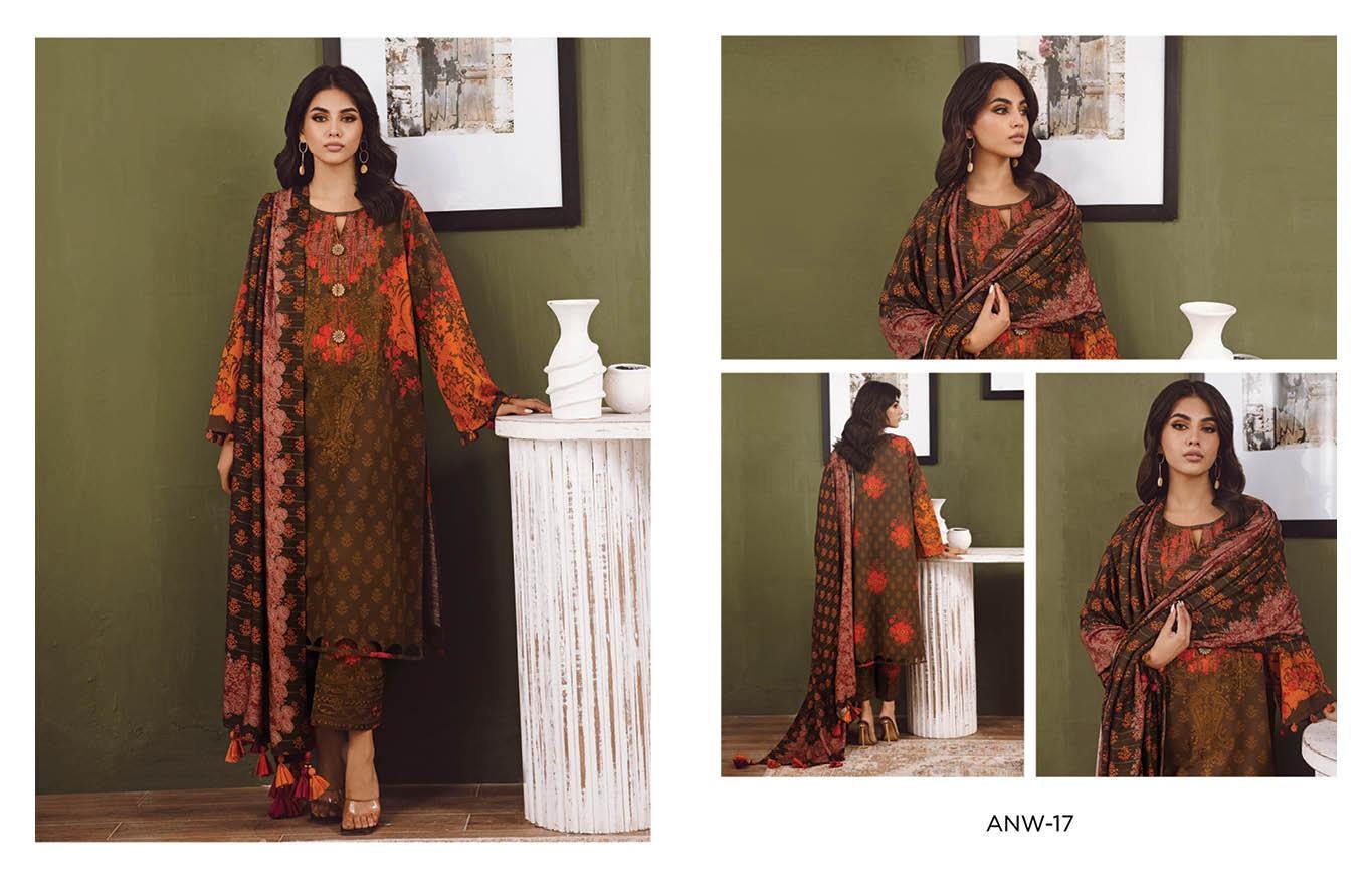 Eid Dress For Womens - Pakistani Embroidered Lawn Ramadan Partywear Festival Suits Winterwear Khaddar Suit in Large Size