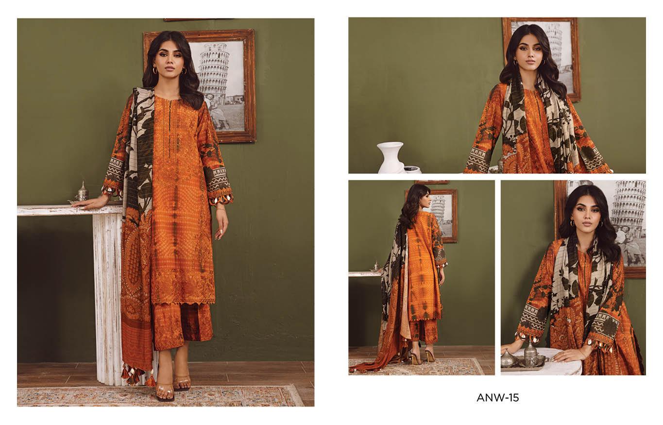 Eid Dress For Womens - Pakistani Embroidered Lawn Ramadan Partywear Festival Suits Winterwear Khaddar Suit in Large Size