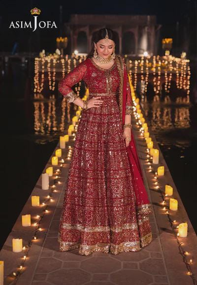 Eid Dress For Womens – Wedding Festival Salwar Kameez Suits Luxury Embroidered Chiffon Pakistani Eid Partywear Suit In Medium & Large Size