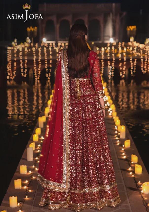 Eid Dress For Womens – Wedding Festival Salwar Kameez Suits Luxury Embroidered Chiffon Pakistani Eid Partywear Suit In Medium & Large Size