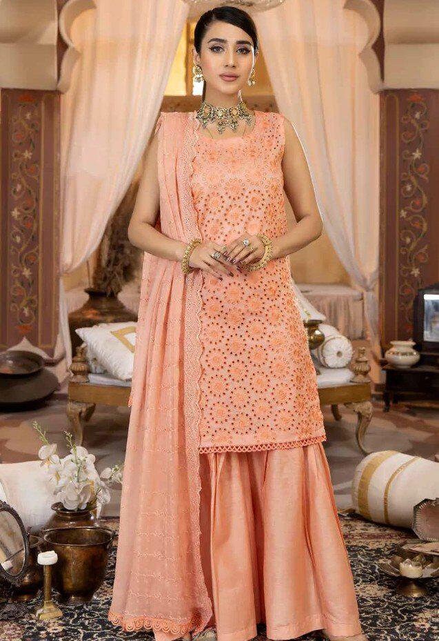 Eid Unstitched Chikankari Eid Partywear Dress, Pakistani Branded, Salwar Kameez Suit, for Wedding Partywear, Eid Ramadan Special, Days