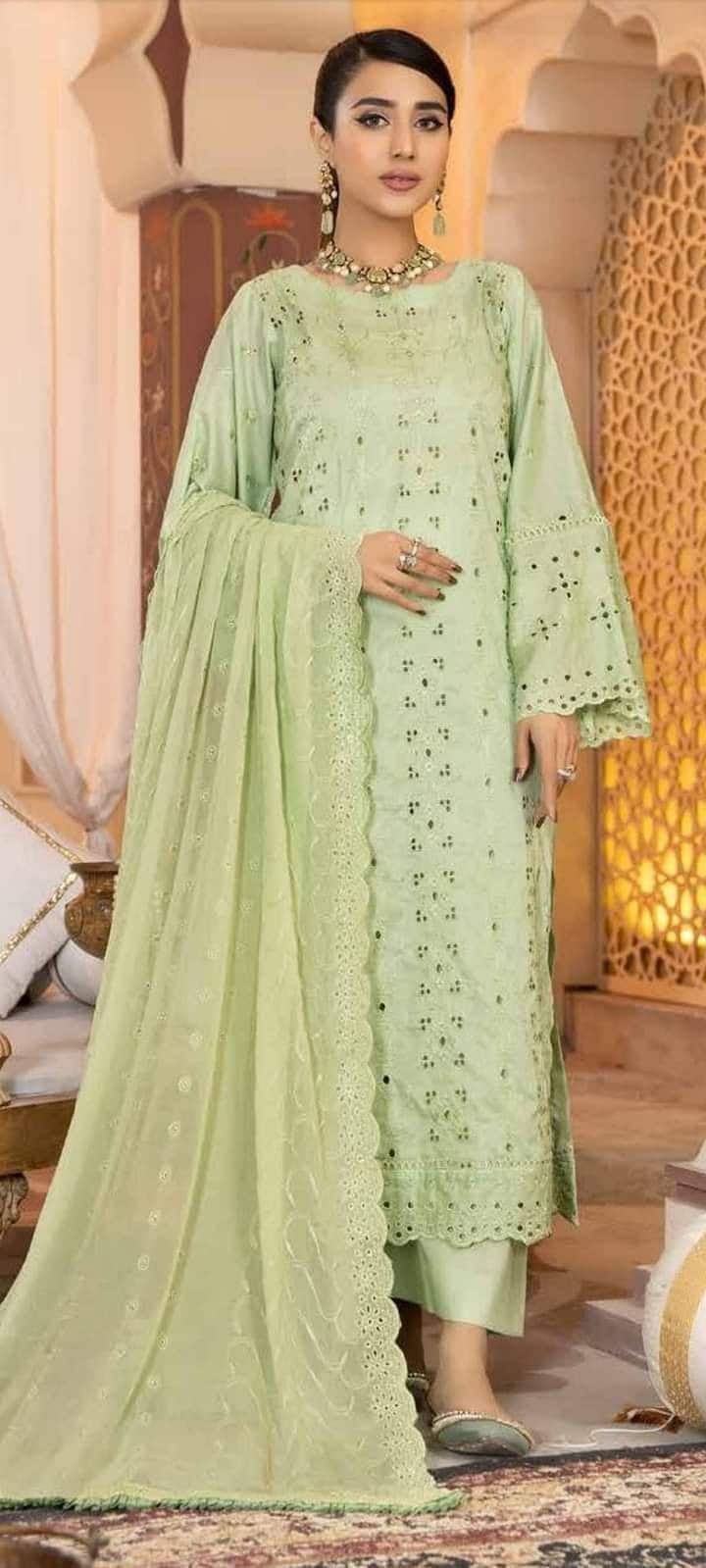 Eid Unstitched Chikankari Eid Partywear Dress, Pakistani Branded, Salwar Kameez Suit, for Wedding Partywear, Eid Ramadan Special, Days