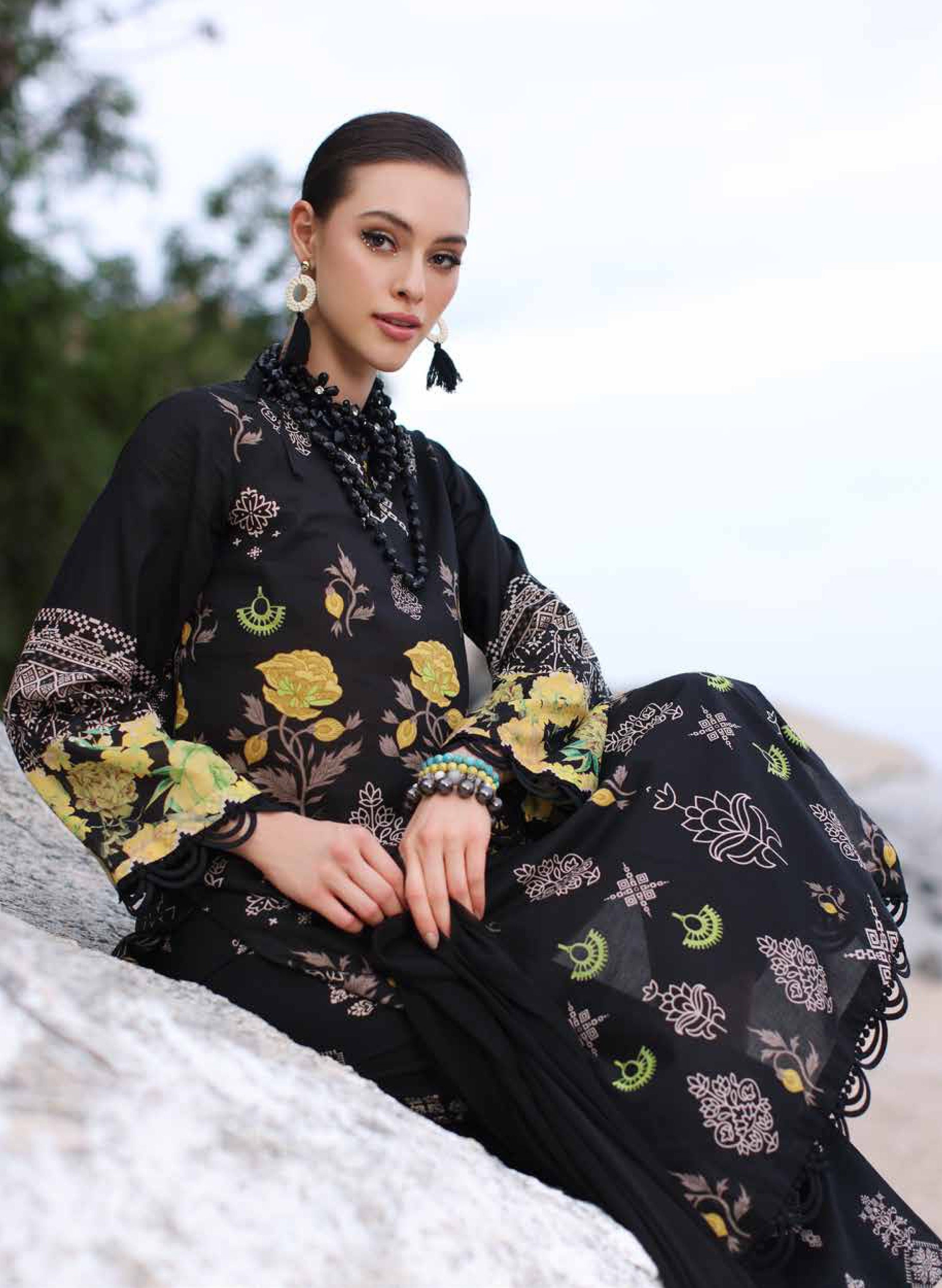 Eid Dress For Womens - Pakistani Embroidered Lawn Ramadan Partywear Festival Suits Salwar Kameez Suit In Large Size