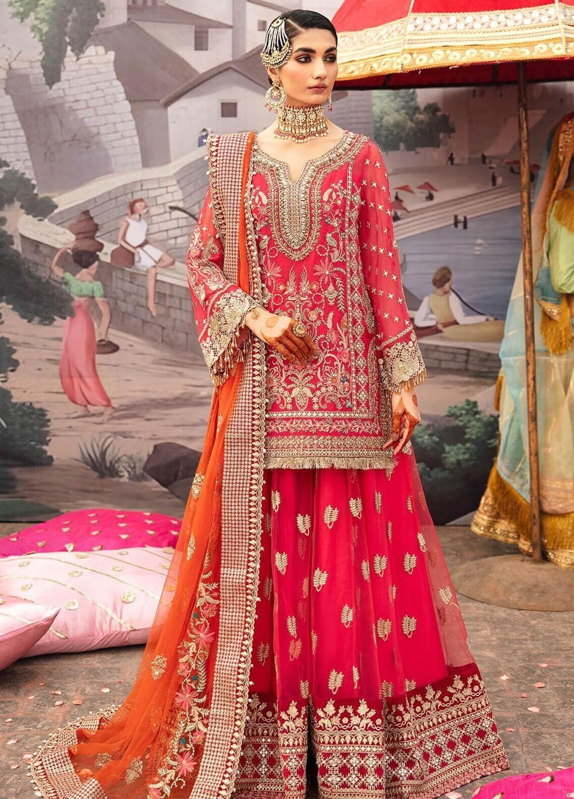 New Wedding Partywear Designer Dress, Readymade Wedding Eid Partywear Dress Pakistani Branded Wedding Collection By Kayseria