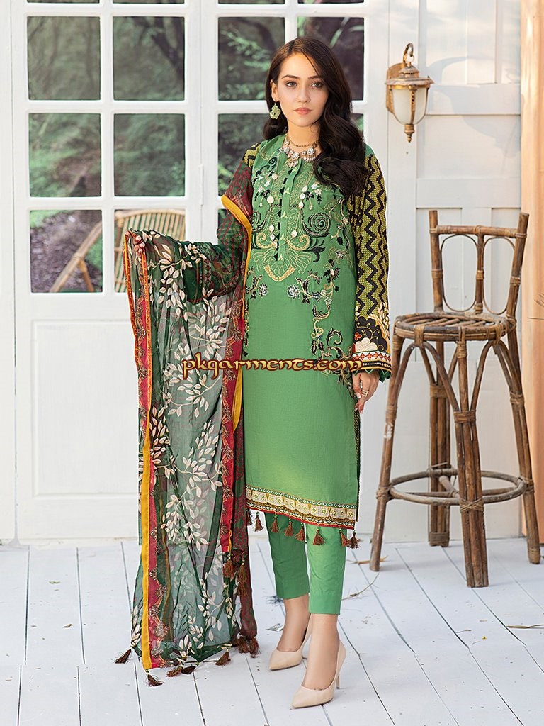 Eid Unstitched Eid Partywear Dress Pakistani Branded Designer Dress Embroidery Printed Salwar Kamij Dress Dailywear Lawn Suit Eid Collection