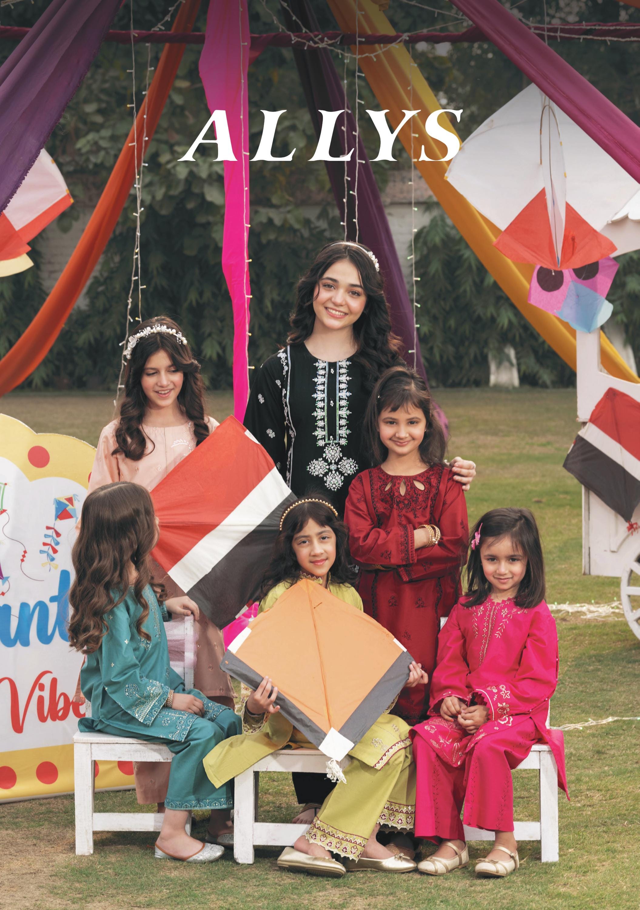 Eid Dress Little Girls – Readymade Eid Partywear Dress - Embroidered Luxury Pret for Baby Girls Suit - Wedding, Festival Eid Outfit for Girl