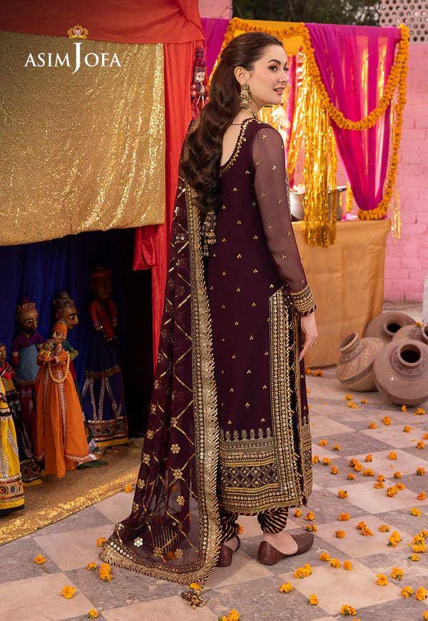 Eid Dress For Womens – Wedding Festival Salwar Kameez Suits Luxury Embroidered Chiffon Pakistani Eid Partywear Suit In SmallSize