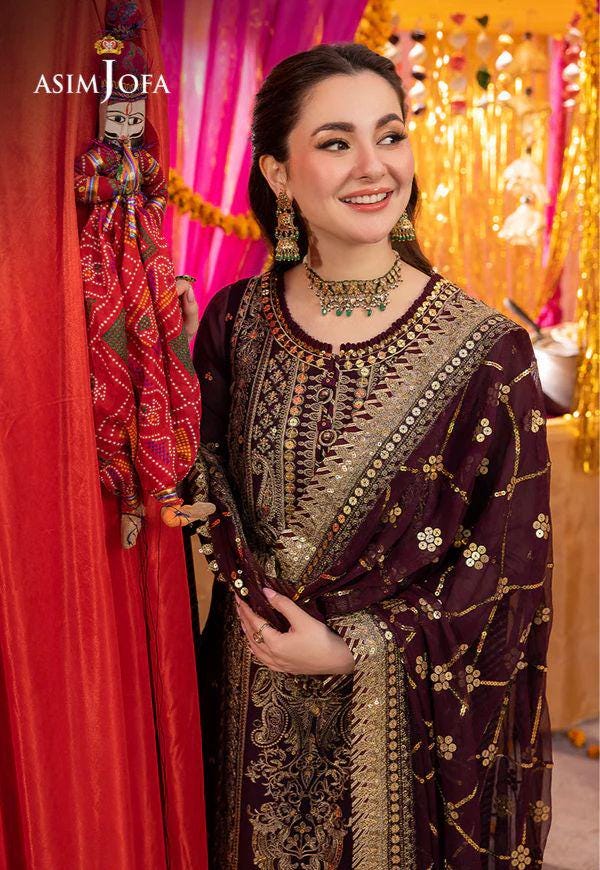 Eid Dress For Womens – Wedding Festival Salwar Kameez Suits Luxury Embroidered Chiffon Pakistani Eid Partywear Suit In SmallSize