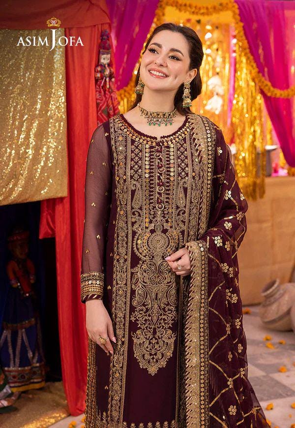 Eid Dress For Womens – Wedding Festival Salwar Kameez Suits Luxury Embroidered Chiffon Pakistani Eid Partywear Suit In SmallSize