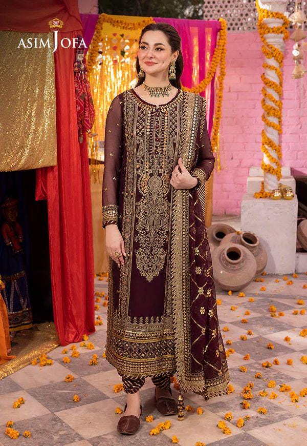 Eid Dress For Womens – Wedding Festival Salwar Kameez Suits Luxury Embroidered Chiffon Pakistani Eid Partywear Suit In SmallSize