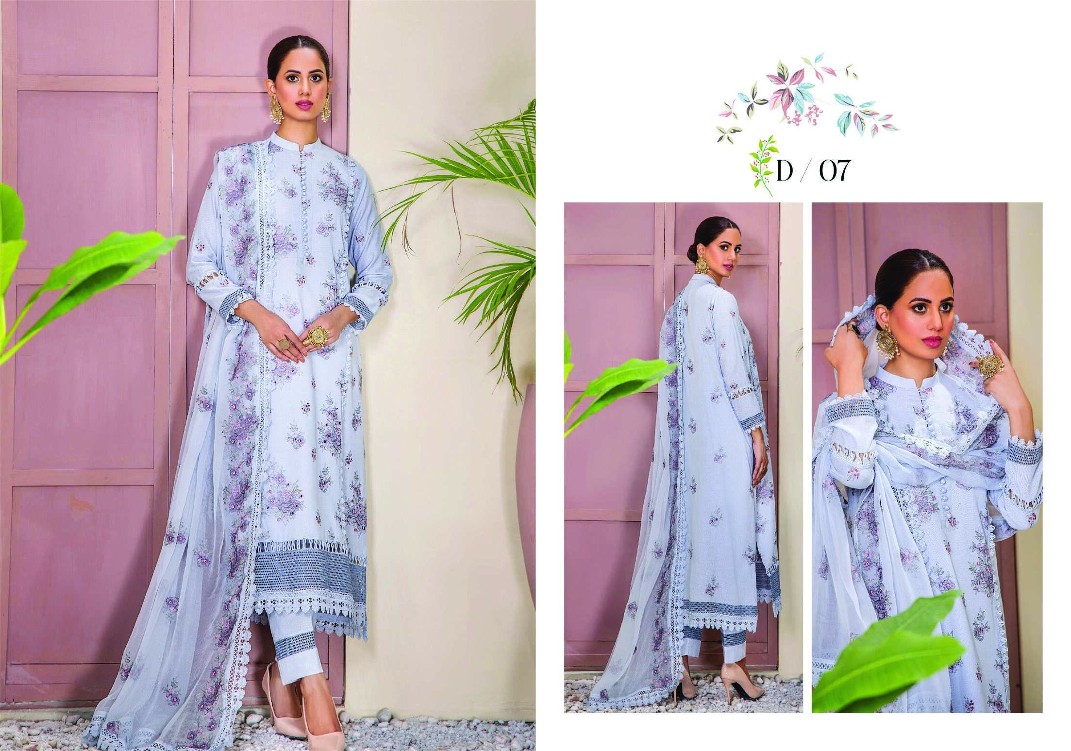 Eid Dress For Womens - Pakistani Embroidered Karandi Ramadan Partywear Festival Suits Salwar Kameez Suit In Medium & Large Size