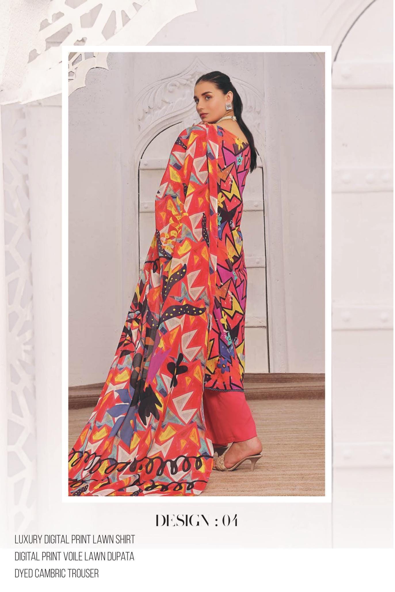 Eid Dress For Womens - Pakistani Embroidered Lawn Ramadan Partywear Festival Suits in Small Size