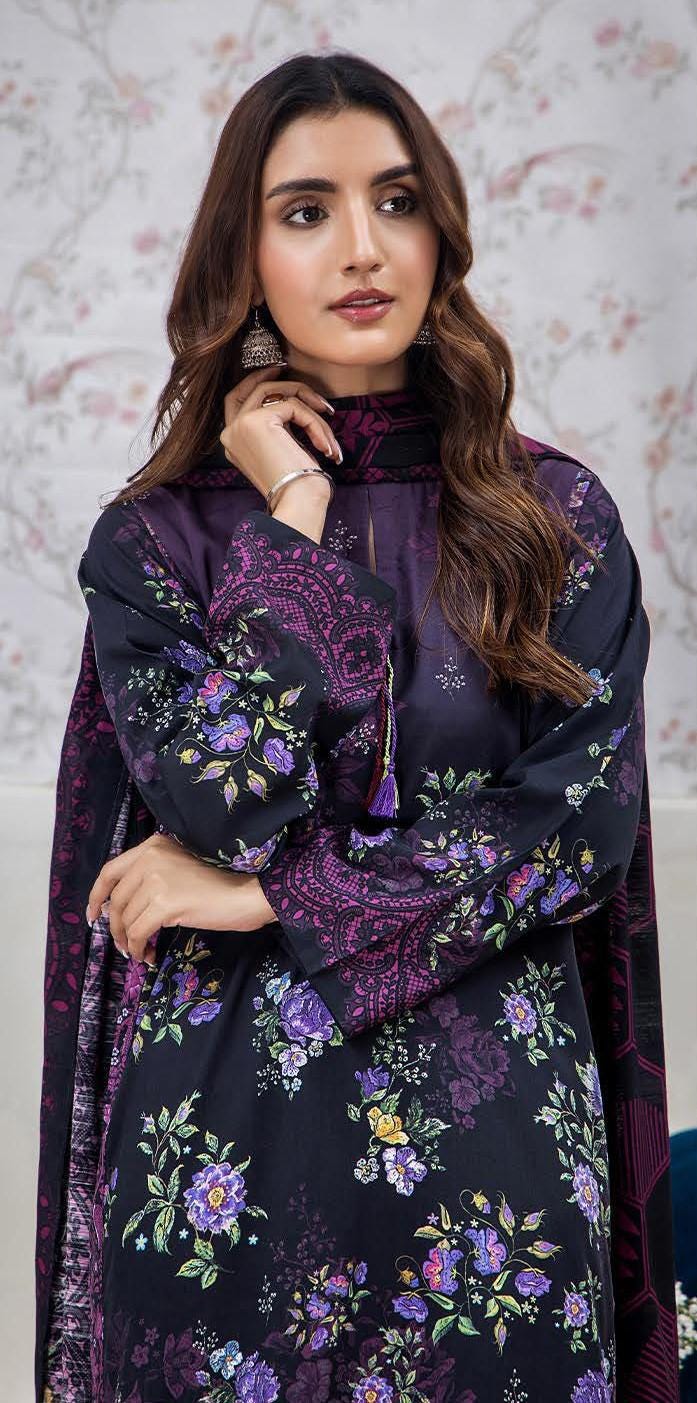 Eid Dress For Womens - Pakistani Embroidered Linen Ramadan Partywear Festival Suits In Medium & Large Size