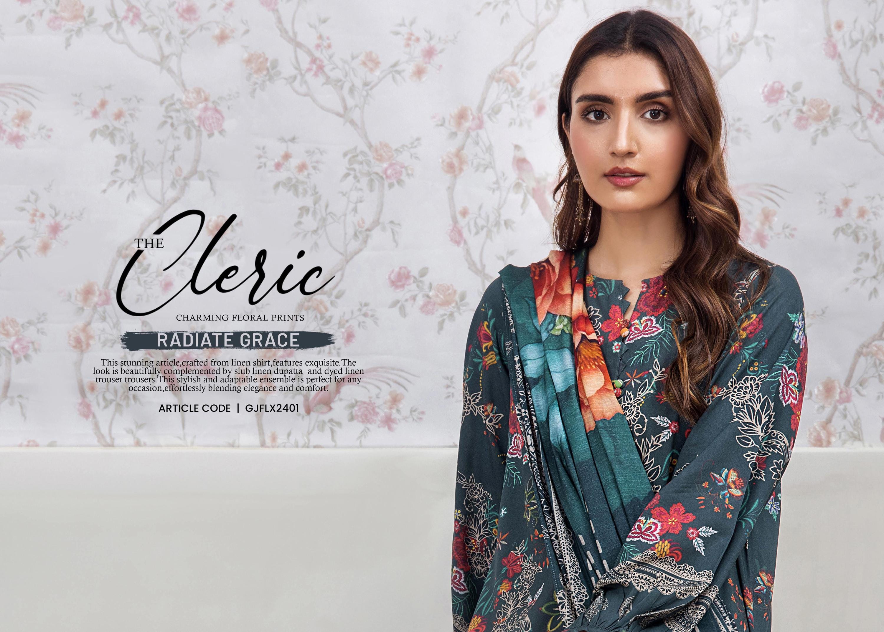 Eid Dress For Womens - Pakistani Embroidered Linen Ramadan Partywear Festival Suits In Medium & Large Size