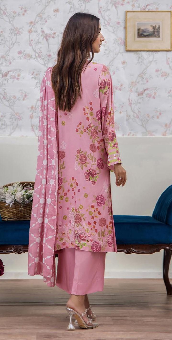 Eid Dress For Womens - Pakistani Embroidered Linen Ramadan Partywear Festival Suits In Medium & Large Size