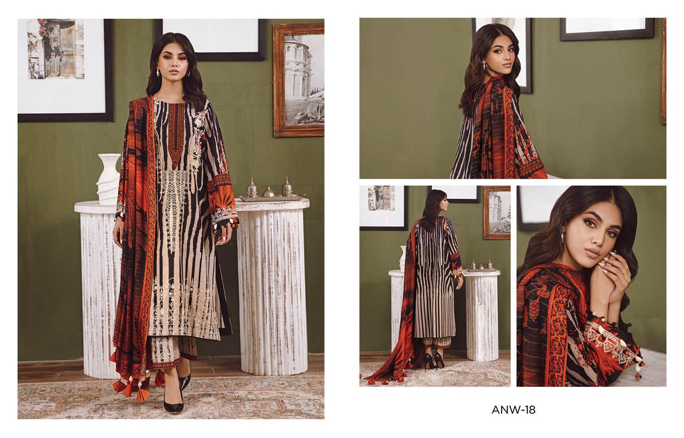 Eid Dress For Womens - Pakistani Embroidered Khaddar Ramadan Partywear Festival Suits Eid Salwar Kameez Suits in Large