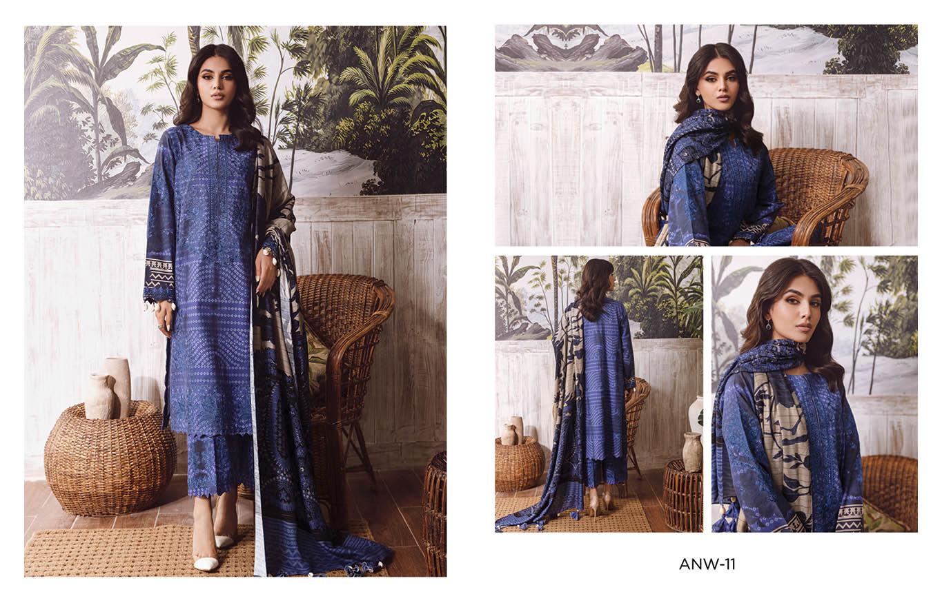Eid Dress For Womens - Pakistani Embroidered Khaddar Ramadan Partywear Festival Suits Eid Salwar Kameez Suits in Large