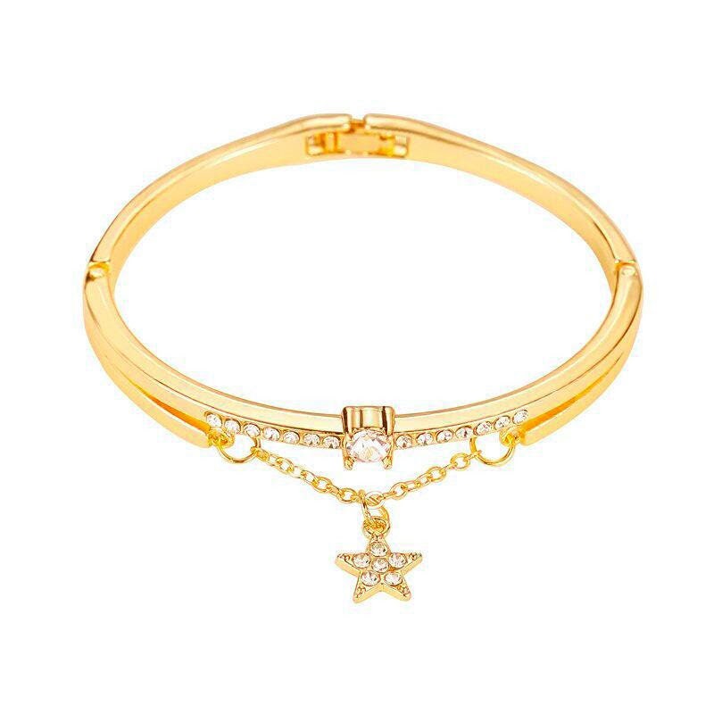 Star and Circle diamond Bracelet